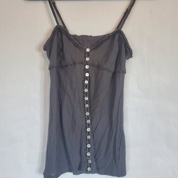 jack Tops - Vintage Button Tank Top by "Jack" Women's Small